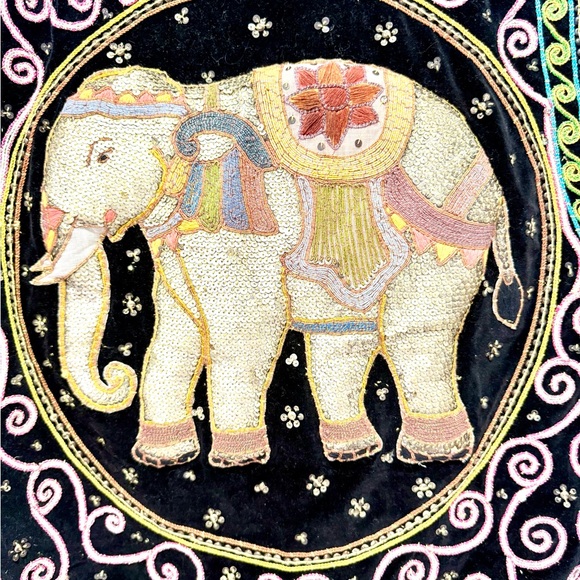 Vintage Embroidered Elephant Vest M - Picture 6 of 14